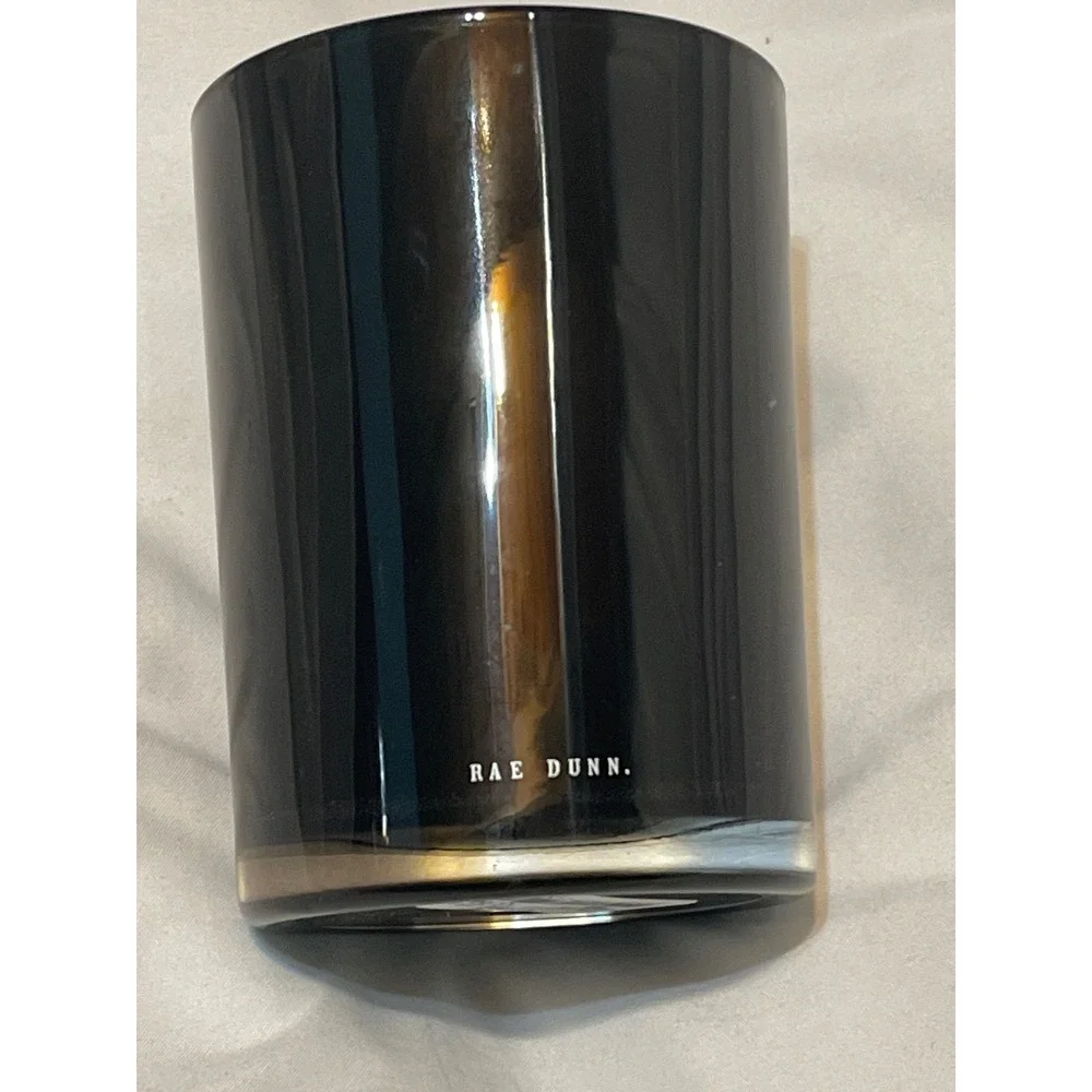 Rae Dunn FACE Black Ceramic Makeup Brush Holder Vanity Cup Organizer NWT